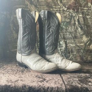 Laredo Western-style leather cowboy boots, size 10 1/2